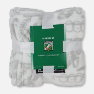 دفاية فلانيل من الصوف مقاس 160 × 200 سم من النادي العربي