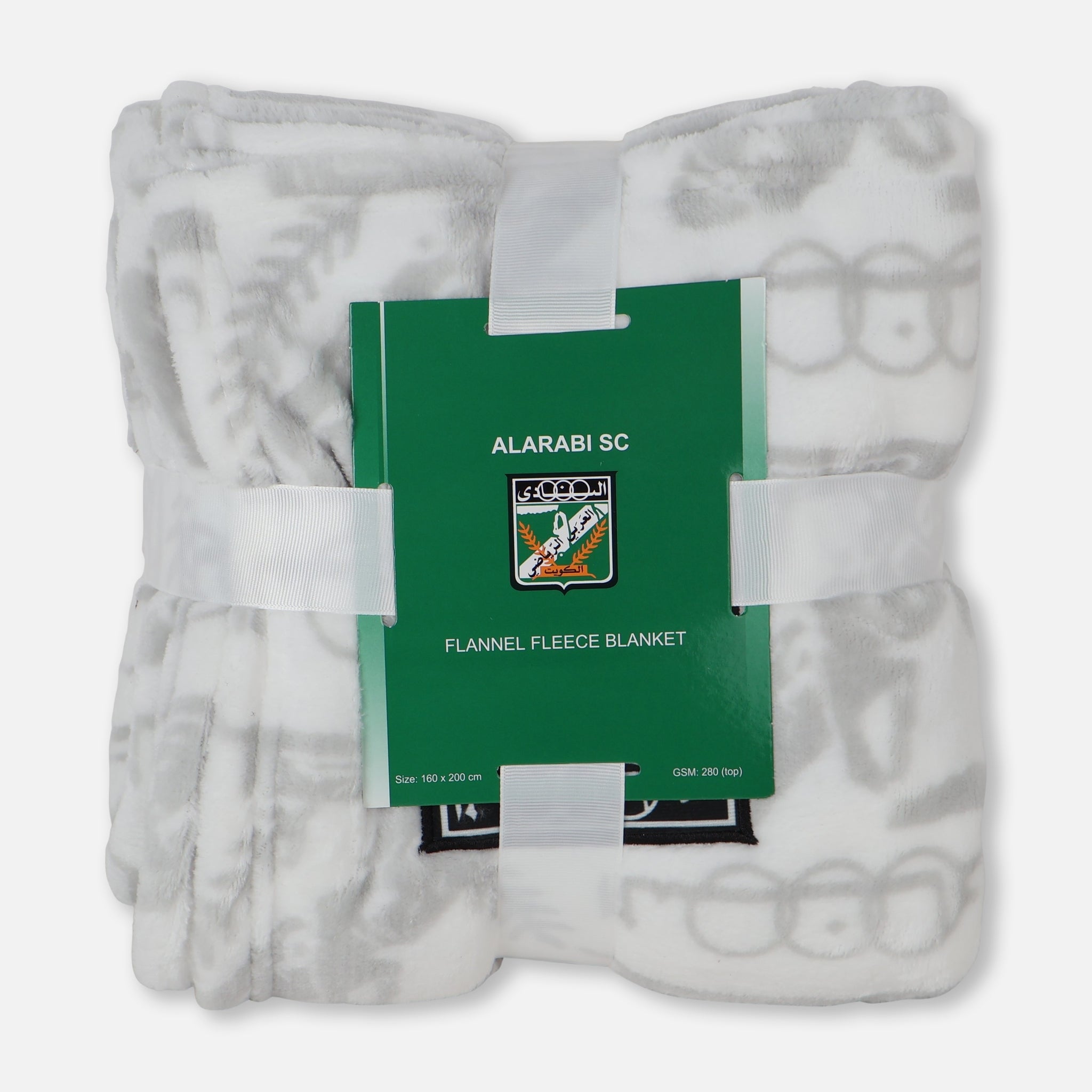 دفاية فلانيل من الصوف مقاس 160 × 200 سم من النادي العربي